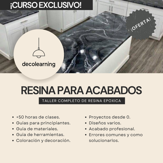 (ESPAÑOL) PACK PREMIUM DE RESINA EPOXICA PARA ACABADOS